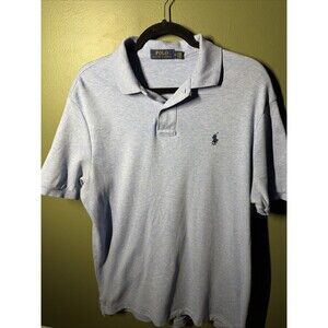 Polo Ralph Lauren Shirt Mens Medium Blue Pony Short Sleeve Collared Preppy